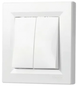 Preview: Schneider Asfora - Doppel Wechselschalter